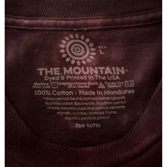 The Mountain Long Sleeve Purple T-Shirt Gecko Graphic Gray Unisex L - Picture 5 of 5